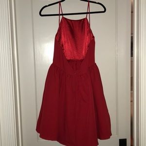Red cocktail dress